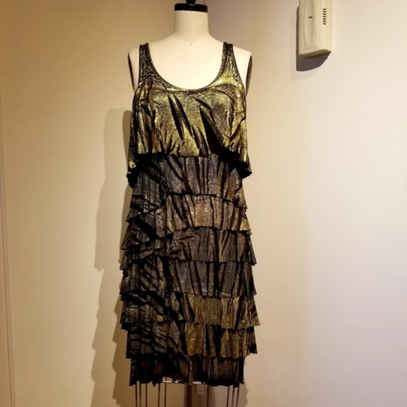 Michael Kors Layered Ruffle Tiered Dress - Picture 2 of 7